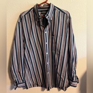 Blue and Orange Faconnable Button Down Shirt Size L